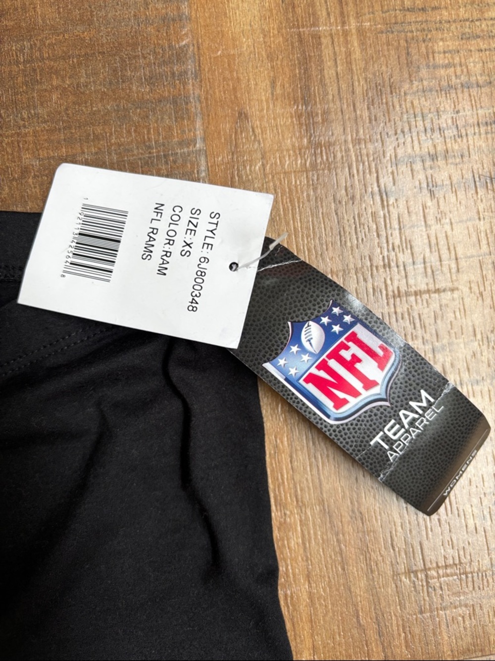 NFL Los Angeles Rams women’s XS Black Logo Leggings New With Tags - Picture 3 of 6